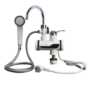 Electric Water Heating Tap with Shower LED Temperature Display